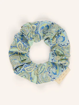 Etro Gumka Do Włosów Z Jedwabiu blau