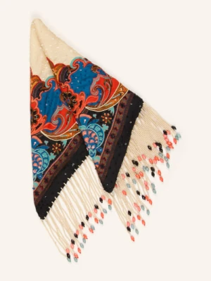 Etro Jednorożec Z Jedwabiu Z Cekinami beige