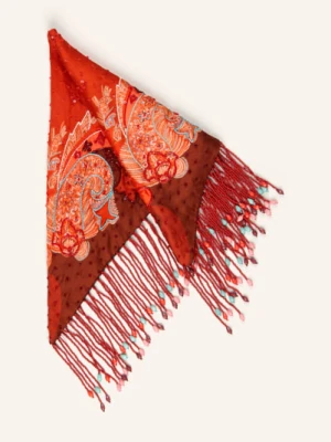 Etro Jednorożec Z Jedwabiu Z Cekinami rot