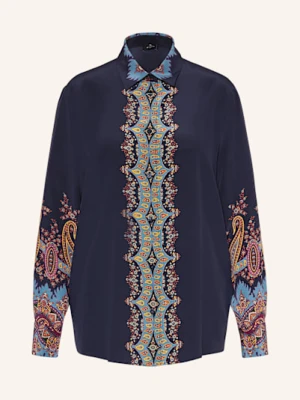 Etro Koszula Z Jedwabiu blau