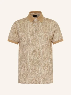 Etro Koszulka Polo Z Dżerseju Regular Fit beige