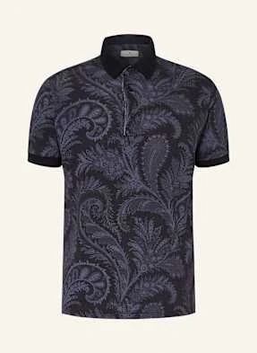 Etro Koszulka Polo Z Piki Regular Fit blau