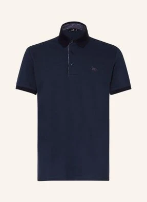 Etro Koszulka Polo Z Piki Slim Fit blau