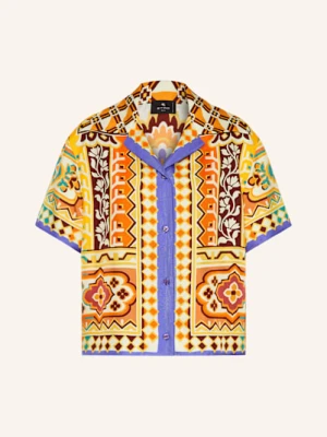 Etro Krótka Koszula Z Jedwabiu gelb