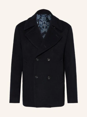 Etro Kurtka Caban Z Żakardu schwarz