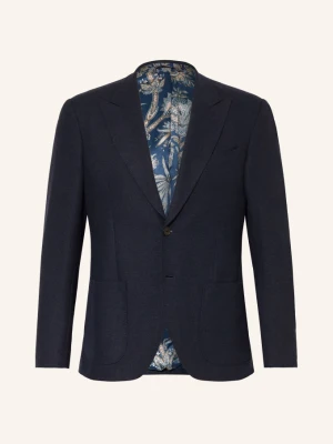 Etro Marynarka Flanelowa O Kroju Slim Fit blau