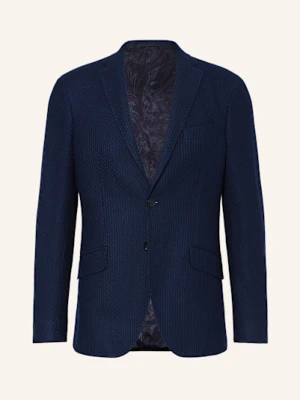 Etro Marynarka Z Dzianiny Slim Fit blau