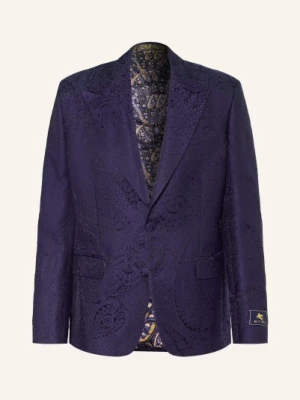 Etro Marynarka Żakardowa O Kroju Regular Fit blau