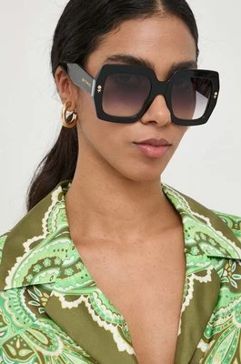 Etro okulary przeciwsłoneczne damskie kolor czarny ETRO 0011/S