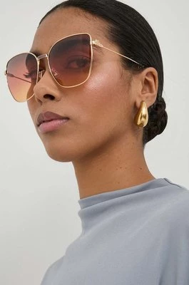 Etro okulary przeciwsłoneczne damskie kolor złoty