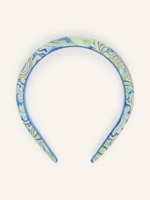 Etro Opaska Do Włosów Z Jedwabiu blau