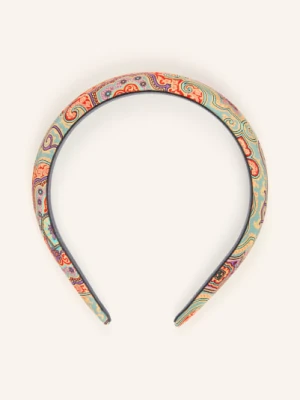 Etro Opaska Do Włosów Z Jedwabiu grau