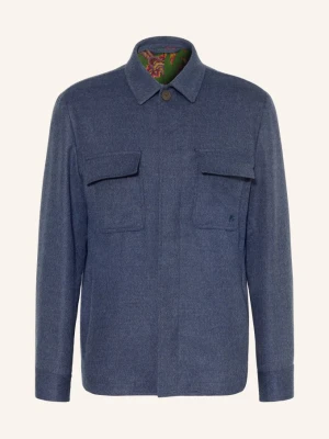 Etro Płaszcz Wierzchni blau NIEBIESKI