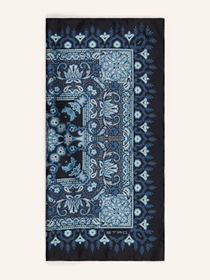 Etro Poszetka Z Jedwabiu blau