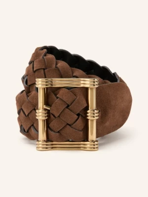 Etro Skórzany Pasek Dwustronny braun