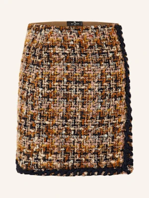 Etro Spódnica Z Tweedu Z Błyszczącą Przędzą orange