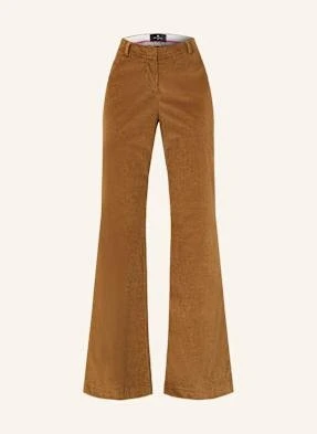 Etro Spodnie Bootcut Ze Sztruksu braun