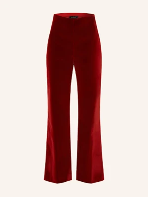 Etro Spodnie Z Aksamitu rot