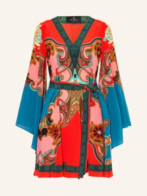 Etro Sukienka Z Jedwabiu rot