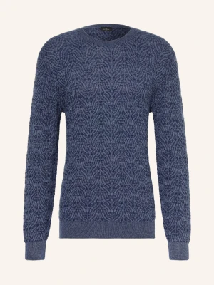 Etro Sweter blau granatowy