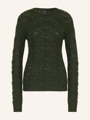 Etro Sweter gruen CIEMNOZIELONY