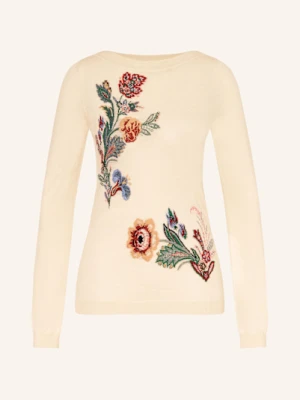Etro Sweter Z Błyszczącą Przędzą beige