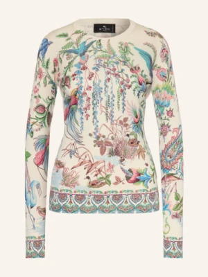 Etro Sweter Z Jedwabiem I Kaszmirem weiss