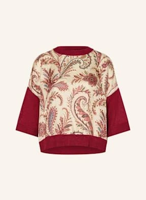 Etro Sweter Z Mieszanki Materiałów rot