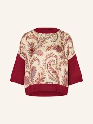Etro Sweter Z Mieszanki Materiałów rot