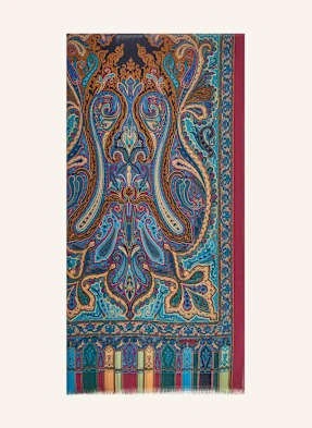 Etro Szal Jedwabny blau