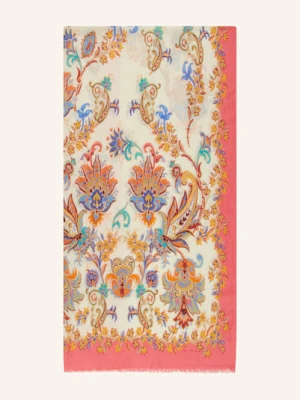 Etro Szal Z Dodatkiem Kaszmiru I Jedwabiu rot