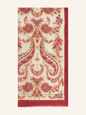 Etro Szal Z Dodatkiem Kaszmiru I Jedwabiu rot