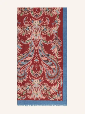 Etro Szal Z Dodatkiem Kaszmiru I Jedwabiu rot