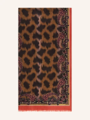 Etro Szal Z Kaszmiru I Jedwabiu braun