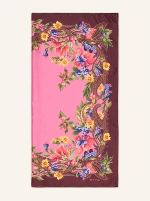 Etro Szalik Jedwabny pink