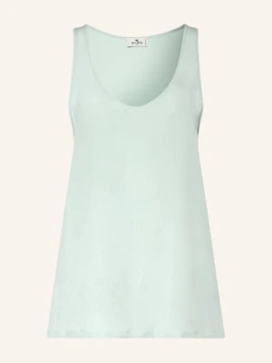 Etro Top Z Jedwabiu blau