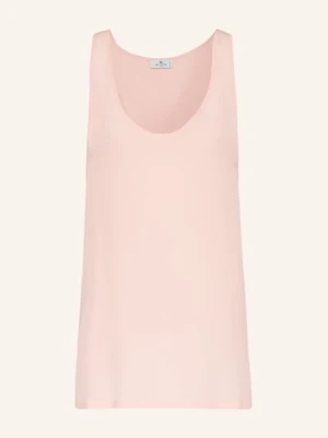 Etro Top Z Jedwabiu rosa