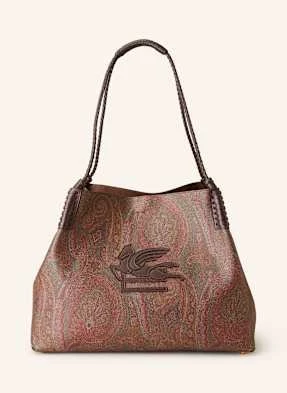 Etro Torba Shopper Libra Pegaso Z Saszetką braun