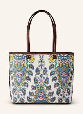 Etro Torba Shopper Z Saszetką blau