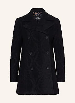 Etro Tweedowy Blezer blau