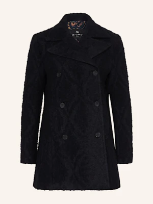 Etro Tweedowy Blezer blau