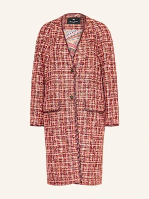 Etro Tweedowy Blezer rot