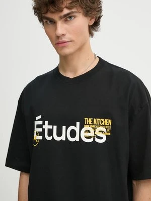 Études Studio t-shirt męski kolor czarny z nadrukiem H24MCTSH139