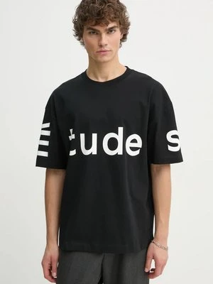 Études Studio t-shirt męski kolor czarny z nadrukiem H24MMTSH132