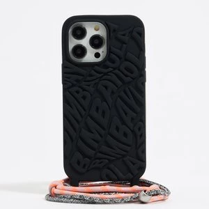 Etui iPhone 13 Pro Max silikon logo czarne BIMBA Y LOLA