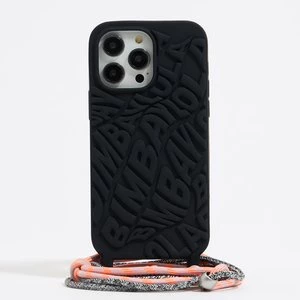 Etui iPhone 14 Pro Max silikon logo czarne BIMBA Y LOLA