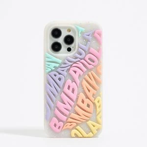 Etui iPhone 14 Pro Max silikon logo wielobarwne BIMBA Y LOLA