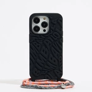 Etui iPhone 14 Pro silikon logo czarne BIMBA Y LOLA