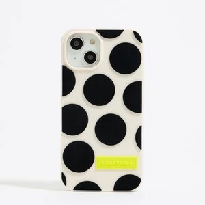 Etui iPhone 15 Plus silikon dots kość słoniowa BIMBA Y LOLA