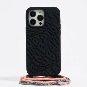 Etui iPhone 15 Pro Max silikon logo czarne BIMBA Y LOLA